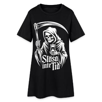 Angel of Death Clock – Don't Waste Time - Women’s T-Shirt Dress - black - Front