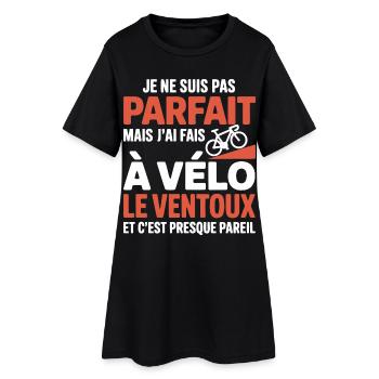 j ai fais le ventoux à vélo cadeau velo cycliste - Robe T-shirt Femme - noir - Devant