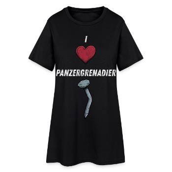 I love Panzergrenadier Nagel - Frauen T-Shirt-Kleid - Schwarz - Vorne