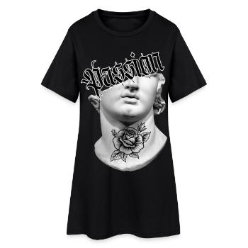 Statue esthétique Passio - Streetwear urbain - Robe T-shirt Femme - noir - Devant