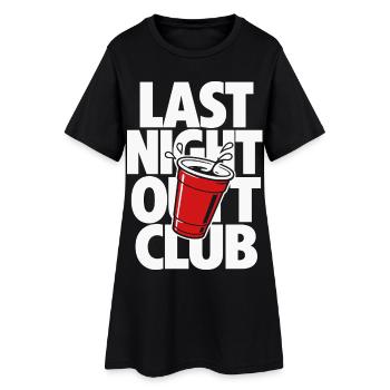 Conception de gobelets pour la fête d’hier soir - Robe T-shirt Femme - noir - Devant