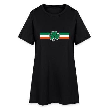 ireland clover flag - Robe T-shirt Femme - noir - Devant