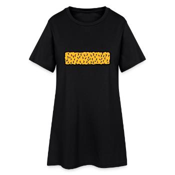 fischstäbchen lecker essen koch kinder gericht - Frauen T-Shirt-Kleid - Schwarz - Vorne