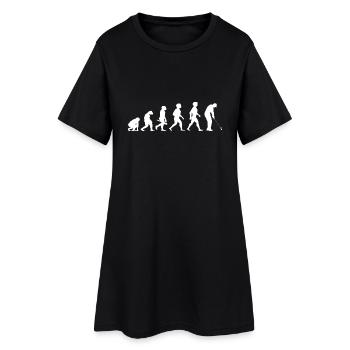 Evolution Golf Golfer Golfer Terrain de golf - Robe T-shirt Femme - noir - Devant