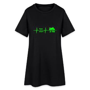 moto - Robe T-shirt Femme - noir - Devant