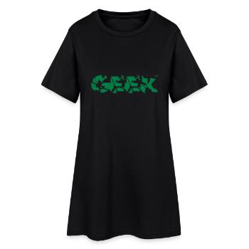 Geek - Robe T-shirt Femme - noir - Devant
