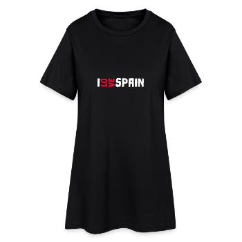 Espagne Espagne Monde Monde - Robe T-shirt Femme - noir - Devant