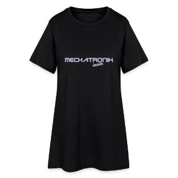 mechatronik inside 2 - Frauen T-Shirt-Kleid - Schwarz - Vorne