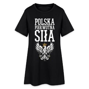 Force élémentaire polonaise Polska Pologne Aigle cadeau - Robe T-shirt Femme - noir - Devant