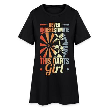 Funny Kickboxer - Women’s T-Shirt Dress - black - Front