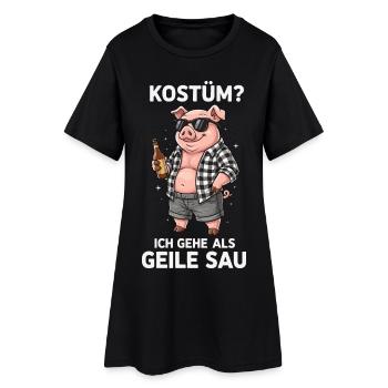 Sow Costume Fun Shirt - Women’s T-Shirt Dress - black - Front
