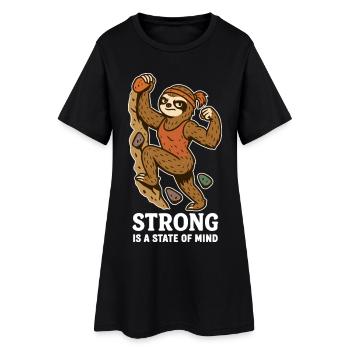 Strong Is a State of Mind – Boulder Faultier Frau - Robe T-shirt Femme - noir - Devant