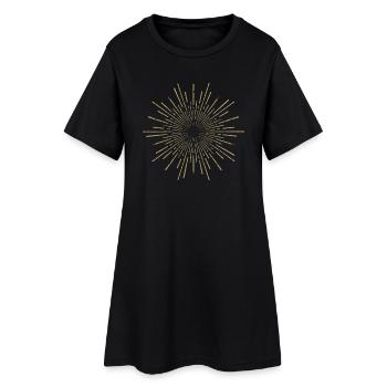 Sun · Sun · Symboles · formes - Robe T-shirt Femme - noir - Devant