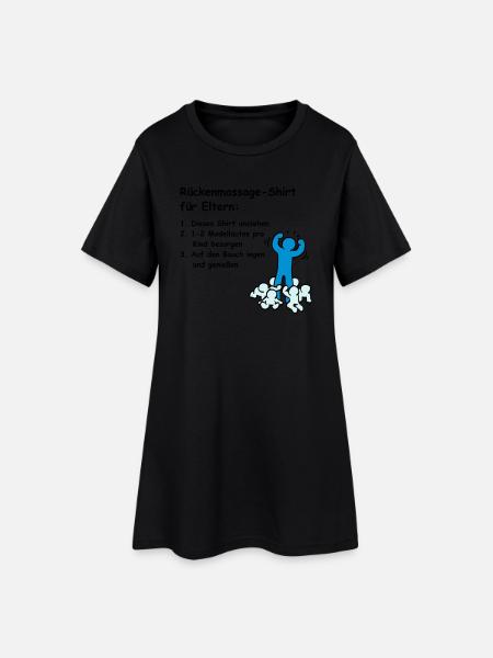 Ainsi les parents reçoivent un massage du dos! - Robe T-shirt Femme - noir