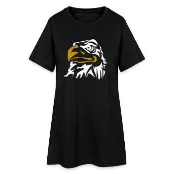 Frankfurt Adler - Frauen T-Shirt-Kleid - Schwarz - Vorne