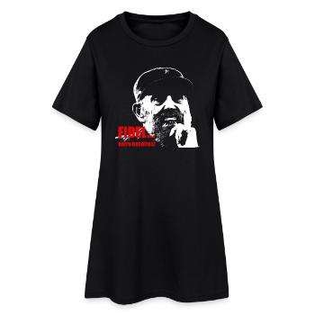 Fidel entre nosotros-SHIR - Frauen T-Shirt-Kleid - Schwarz - Vorne