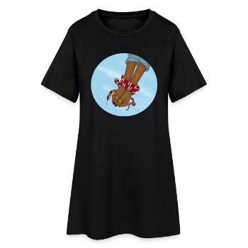 snake - Frauen T-Shirt-Kleid - Schwarz - Vorne
