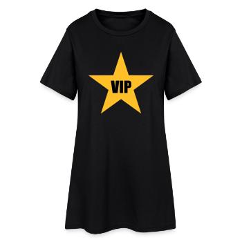 étoiles lettrage étoiles timbre graffiti design vi - Robe T-shirt Femme - noir - Devant