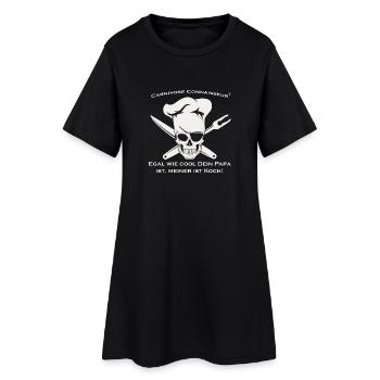 Shirt für Köche: Egal wie cool dein Papa ist, me - Frauen T-Shirt-Kleid - Schwarz - Vorne
