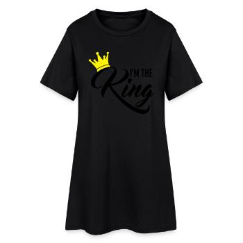I'm the King - Frauen T-Shirt-Kleid - Schwarz - Vorne
