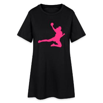 Handball - Frauen T-Shirt-Kleid - Schwarz - Vorne