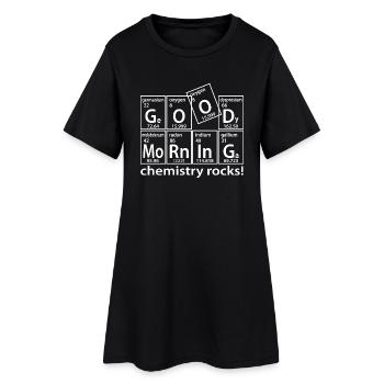 good morning chemistry - Frauen T-Shirt-Kleid - Schwarz - Vorne