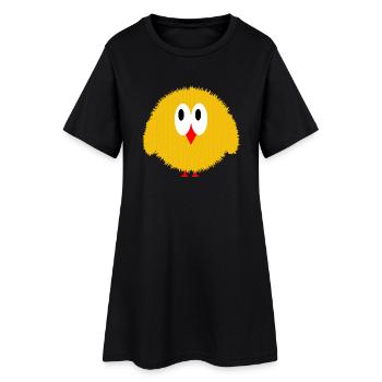 small chick - Women’s T-Shirt Dress - black - Front