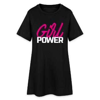 Girl power - Women’s T-Shirt Dress - black - Front