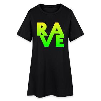 Rave Clothing EDM Music for Raver and DJ - Women’s T-Shirt Dress - black - Front