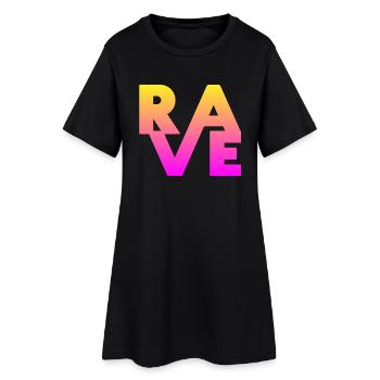 Rave Clothing EDM Music for Raver and DJ - Women’s T-Shirt Dress - black - Front