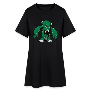 Monster fun funny - Women’s T-Shirt Dress - black - Front
