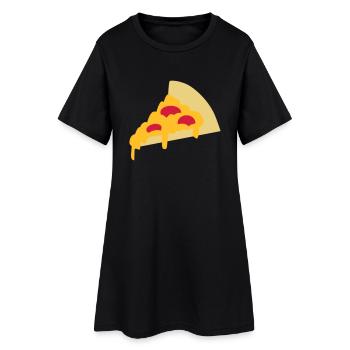 Pizza - Robe T-shirt Femme - noir - Devant