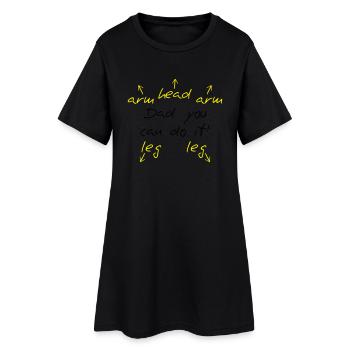 You can do it Dad - Frauen T-Shirt-Kleid - Schwarz - Vorne
