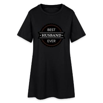 Best Husband ever - Frauen T-Shirt-Kleid - Schwarz - Vorne