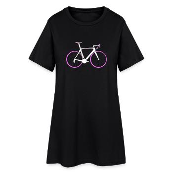 Vélo, vélo de route, cadeau de femmes de vélo - Robe T-shirt Femme - noir - Devant
