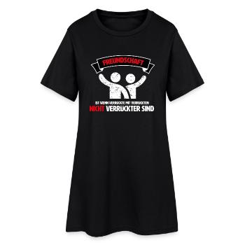 Bester Freund, Best Friends, Freunde Freundschaft - Frauen T-Shirt-Kleid - Schwarz - Vorne