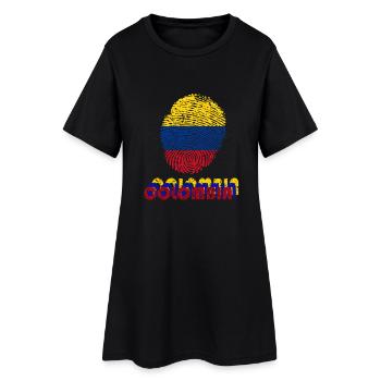 COLOMBIA, COLUMBIA DNA FINGERPRINT - Women’s T-Shirt Dress - black - Front
