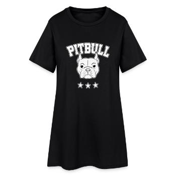 Pitbull Pitbull Pittie Bully cadeau - Robe T-shirt Femme - noir - Devant