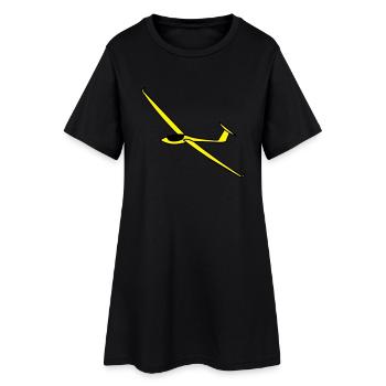 segelflugzeug asw27 - Robe T-shirt Femme - noir - Devant