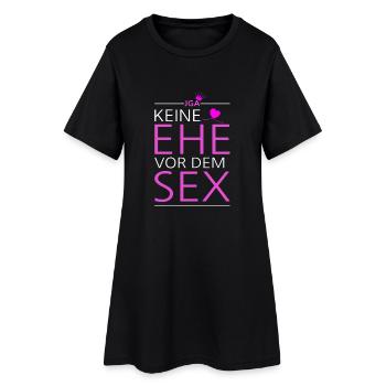 JGA Shirt - Keine Ehe vor dem Sex - Frauen T-Shirt-Kleid - Schwarz - Vorne