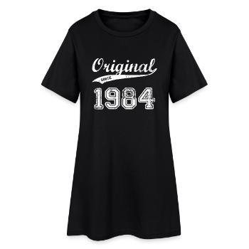 1984 - Frauen T-Shirt-Kleid - Schwarz - Vorne