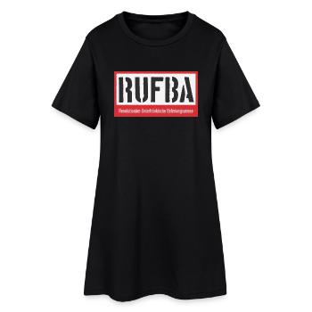 RUFBA - Frauen T-Shirt-Kleid - Schwarz - Vorne