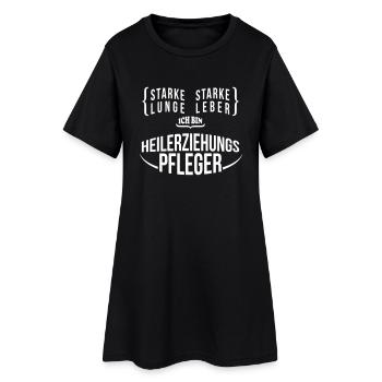 Starker Heilerziehungspfleger - Geschenk - Frauen T-Shirt-Kleid - Schwarz - Vorne