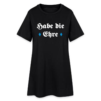 Avoir l'honneur de dire un cadeau - Robe T-shirt Femme - noir - Devant