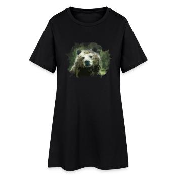 Ours - Robe T-shirt Femme - noir - Devant