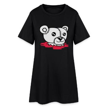 sang polaire horreur sans tête décapité séparé de - Robe T-shirt Femme - noir - Devant