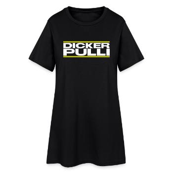 DICKER PULLI - Frauen T-Shirt-Kleid - Schwarz - Vorne