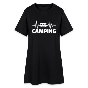 Camping - Robe T-shirt Femme - noir - Devant