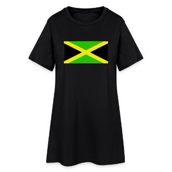 Jamaïque drapeau - Robe T-shirt Femme - noir - Devant