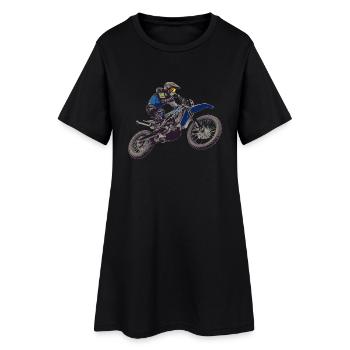 motocross - Robe T-shirt Femme - noir - Devant